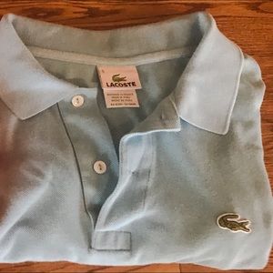 Men’s LACOSTE Light Blue Polo Style Shirt